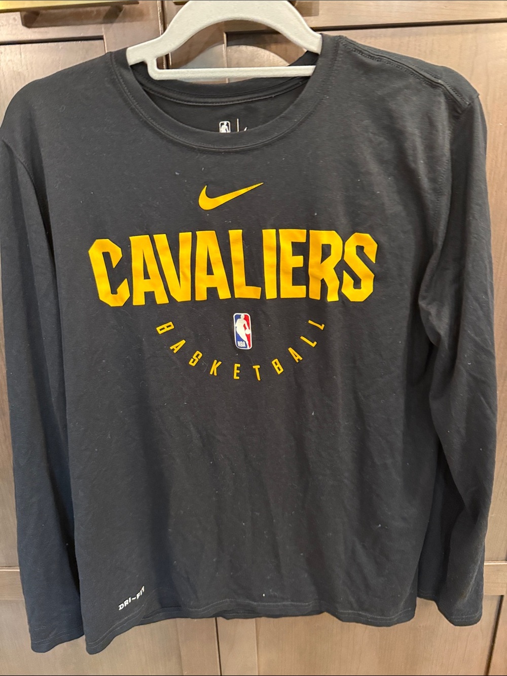Nike Black & Gold Cavaliers Long Sleeve Tee